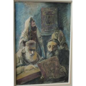 Adolphe Feder (1886-1943). Jews At Prayer