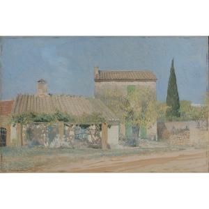 Léo Lelée (1872-1947). Houses In Fontvieille