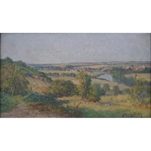 La Creuse à La Haye Descartes. Pierre Ernest BALLUE (1855-1928)