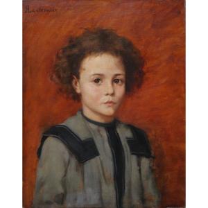 Portrait Of A Child. Raoul Léon Lanternier (1870-?)