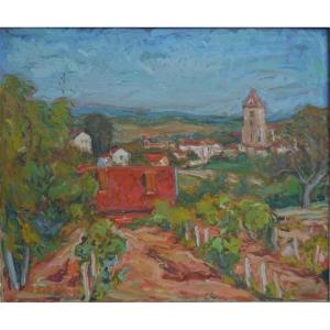 Serge Fotinsky (1887-1971). Landscape At Belvès, Dordogne.