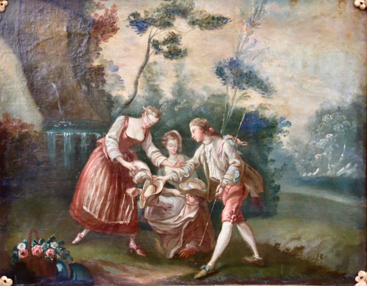 Peinture Romantique XIXème Colin Maillard -photo-3