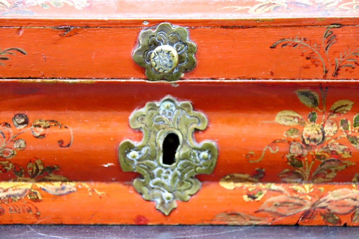 18th Century Sewing Box In Martin Varnish-photo-1