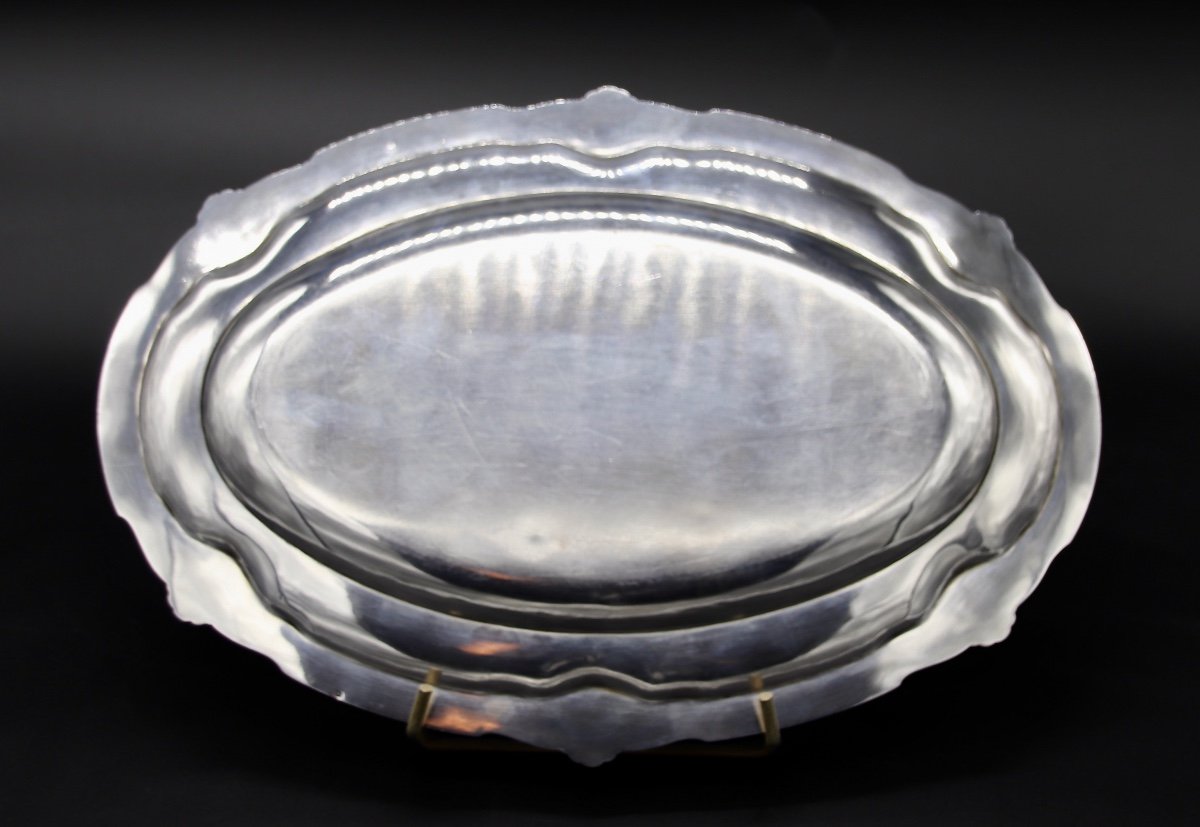 XIXth Dish In Sterling Silver Ravinet d'Enfert-photo-8