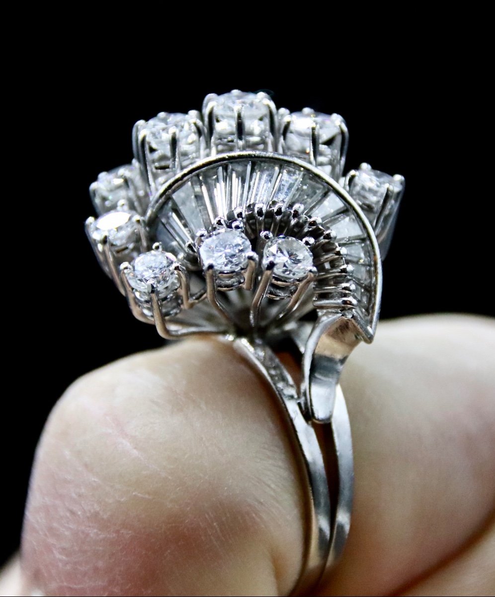 1950s Ring In White Gold Set With Diamonds-photo-4