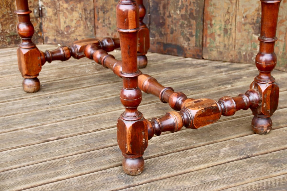 17th Century Rochelaise Table In Gaïac And Mahogany -photo-6