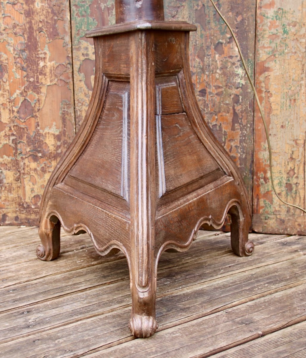 Floor Lamp Composed Of An 18th Century Base -photo-2