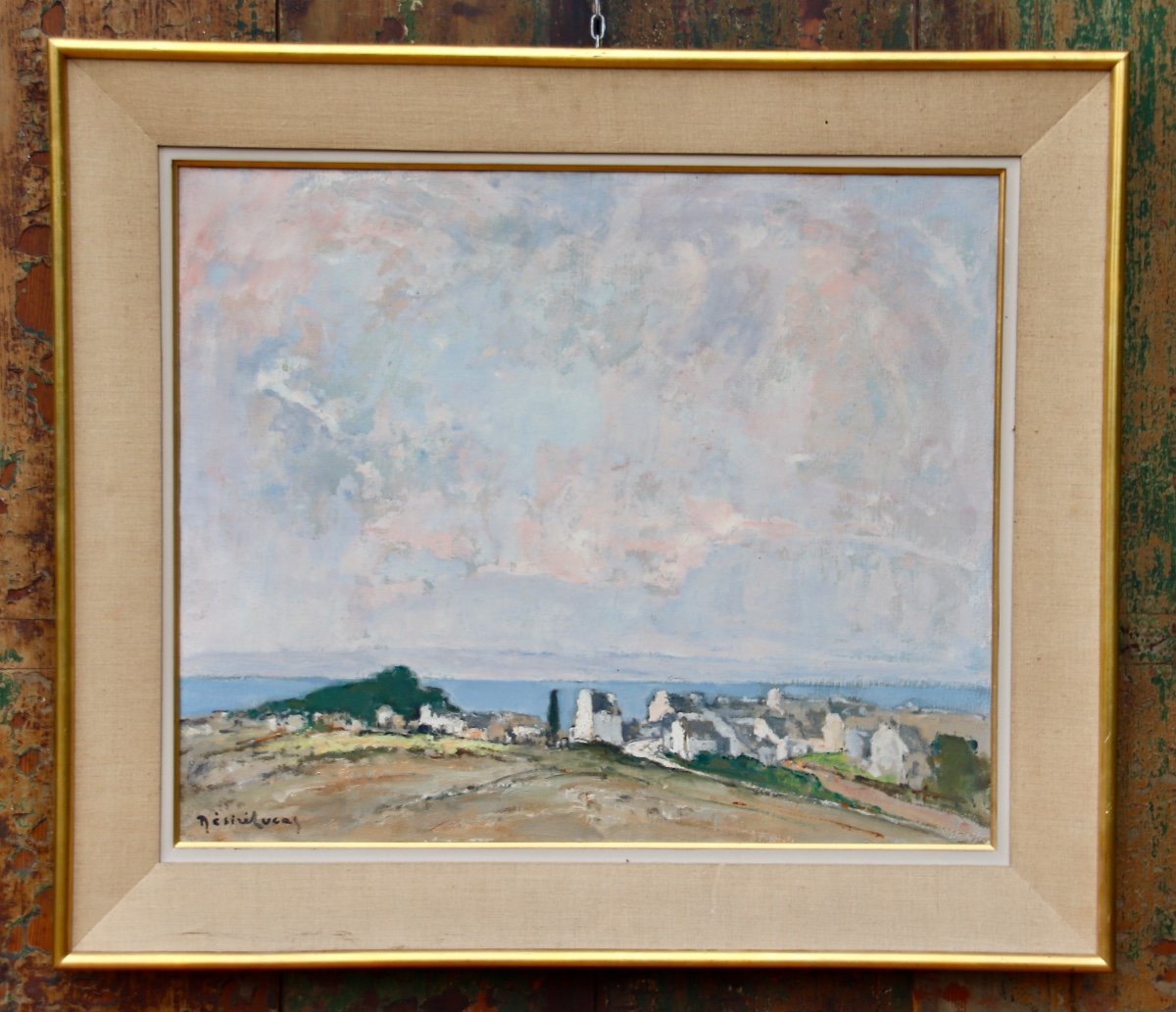 Painting By Désiré Lucas, The Bay Of Douarnenez -photo-1