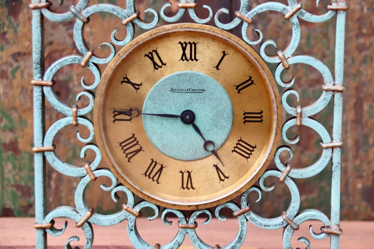 Art-deco Clock Jeager-lecoultre And Poillerat -photo-4