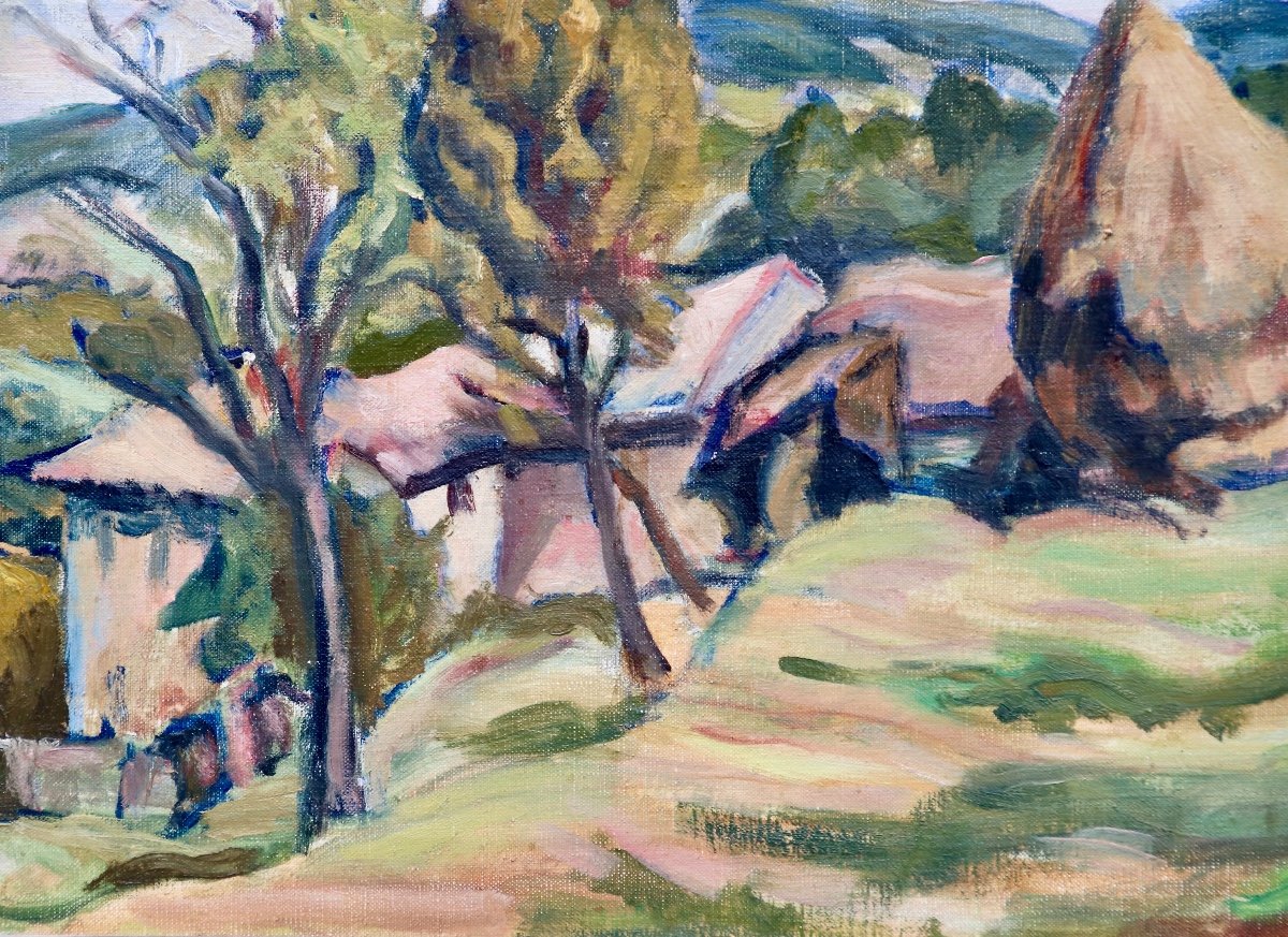 Painting Landscape Of Provence By André Lemaitre-photo-4