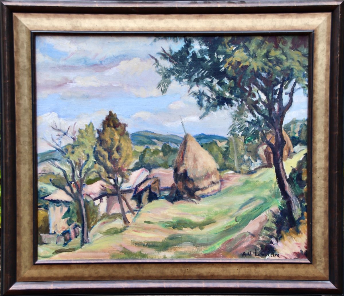 Painting Landscape Of Provence By André Lemaitre-photo-1