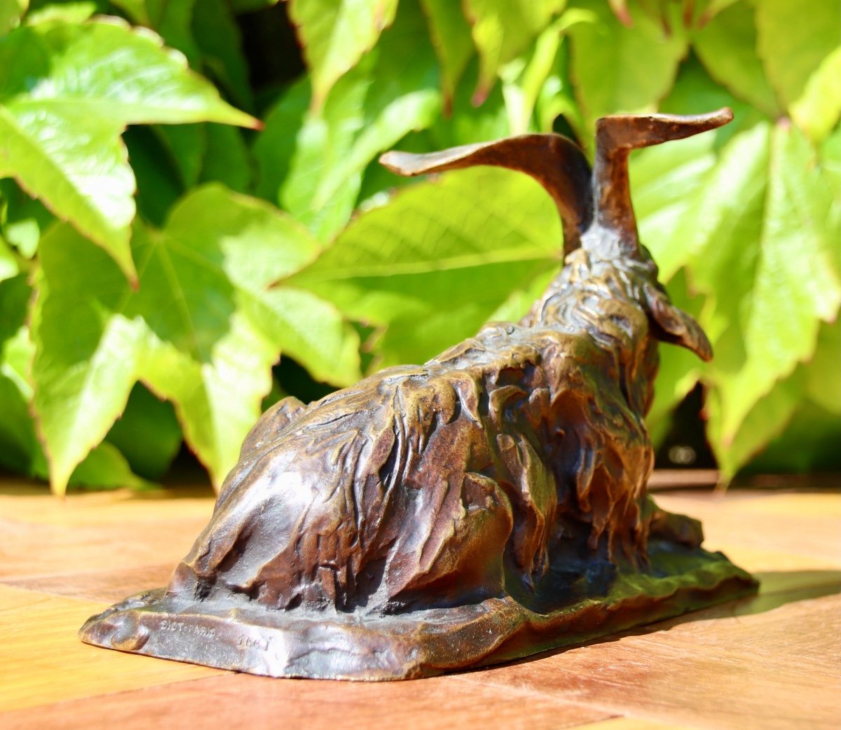 Bronze Of A Goat, 19th Century, Signed Magrou, Founder Siot Paris-photo-2