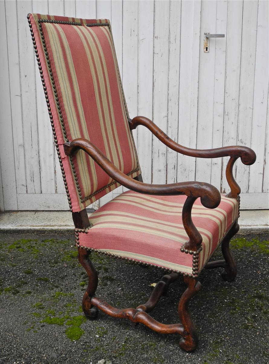 Pair Of Chairs XVIII, Louis XIV Walnut-photo-2