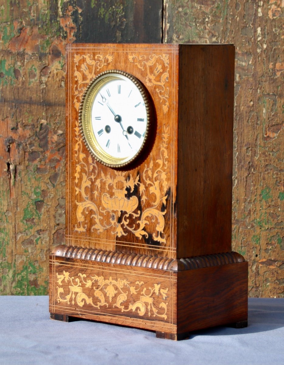 Charles X Marquetry Clock -photo-2