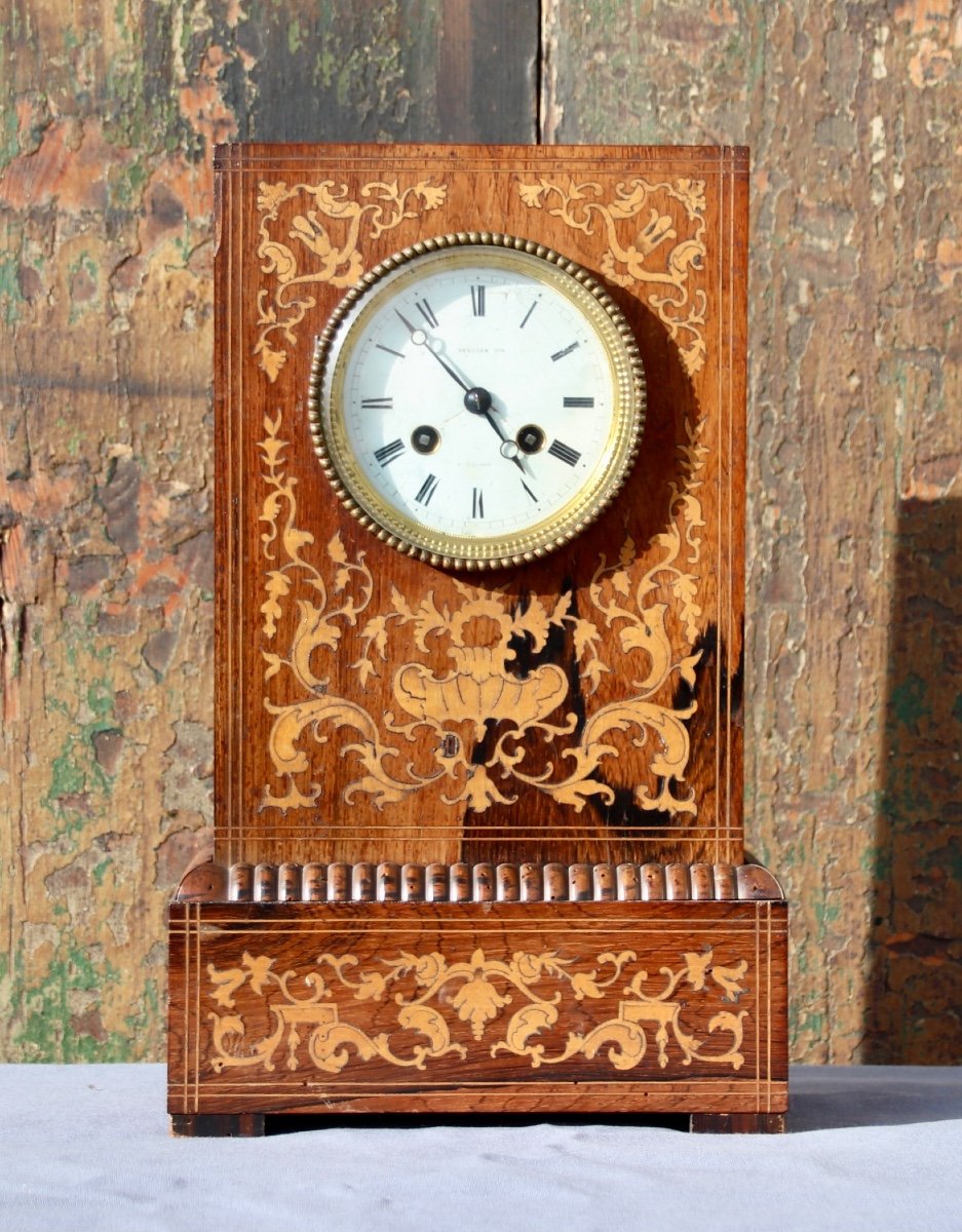 Charles X Marquetry Clock -photo-2