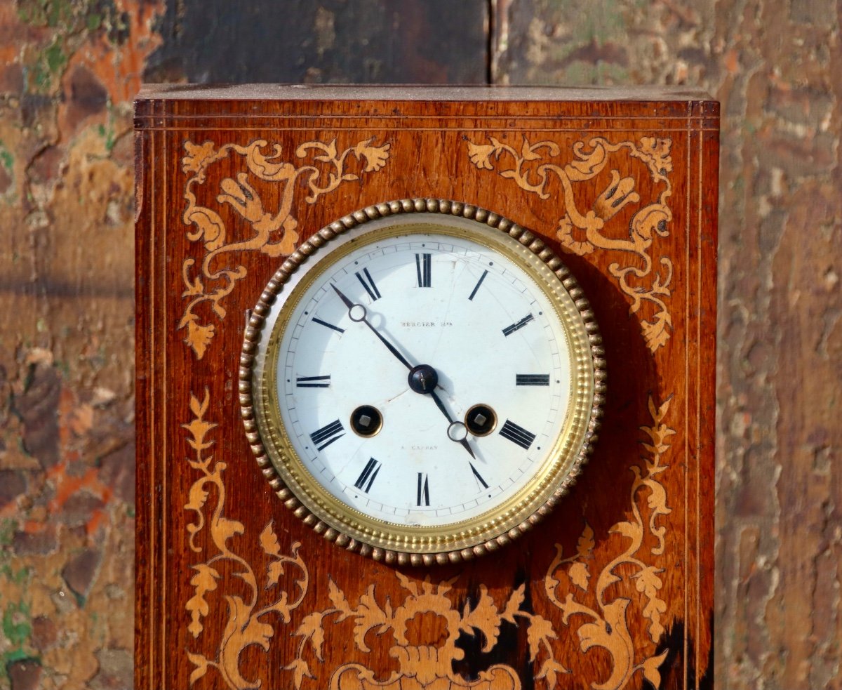 Charles X Marquetry Clock -photo-4