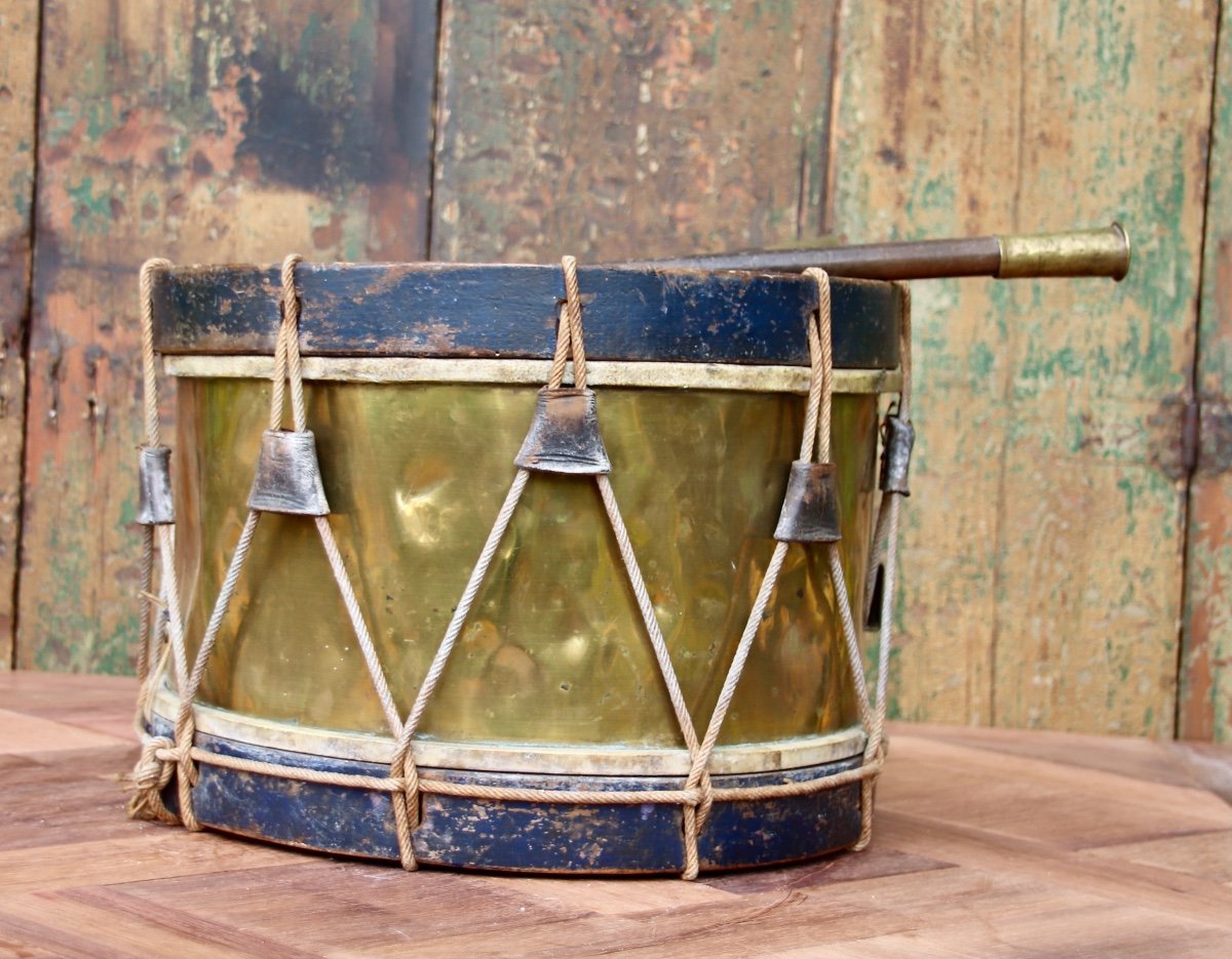 19th Century Drum With Its Sticks -photo-7