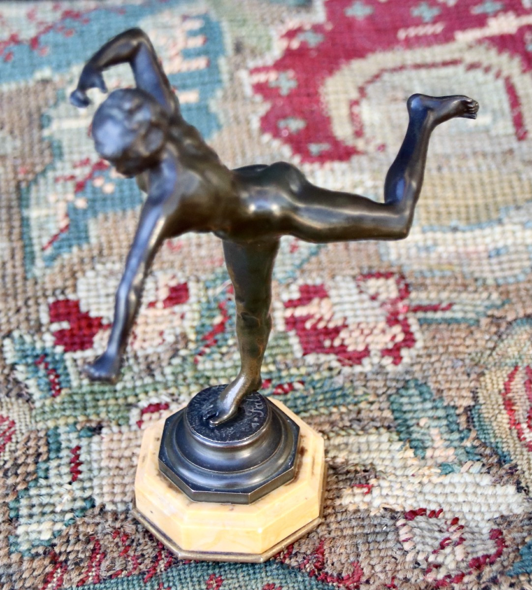 19th Century Bronze Diana The Huntress By Alexandre Falguière-photo-3