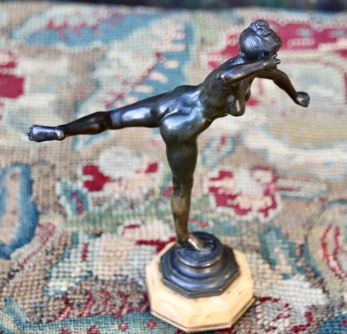 19th Century Bronze Diana The Huntress By Alexandre Falguière-photo-4