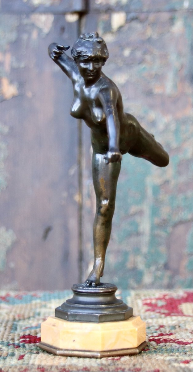 19th Century Bronze Diana The Huntress By Alexandre Falguière-photo-4