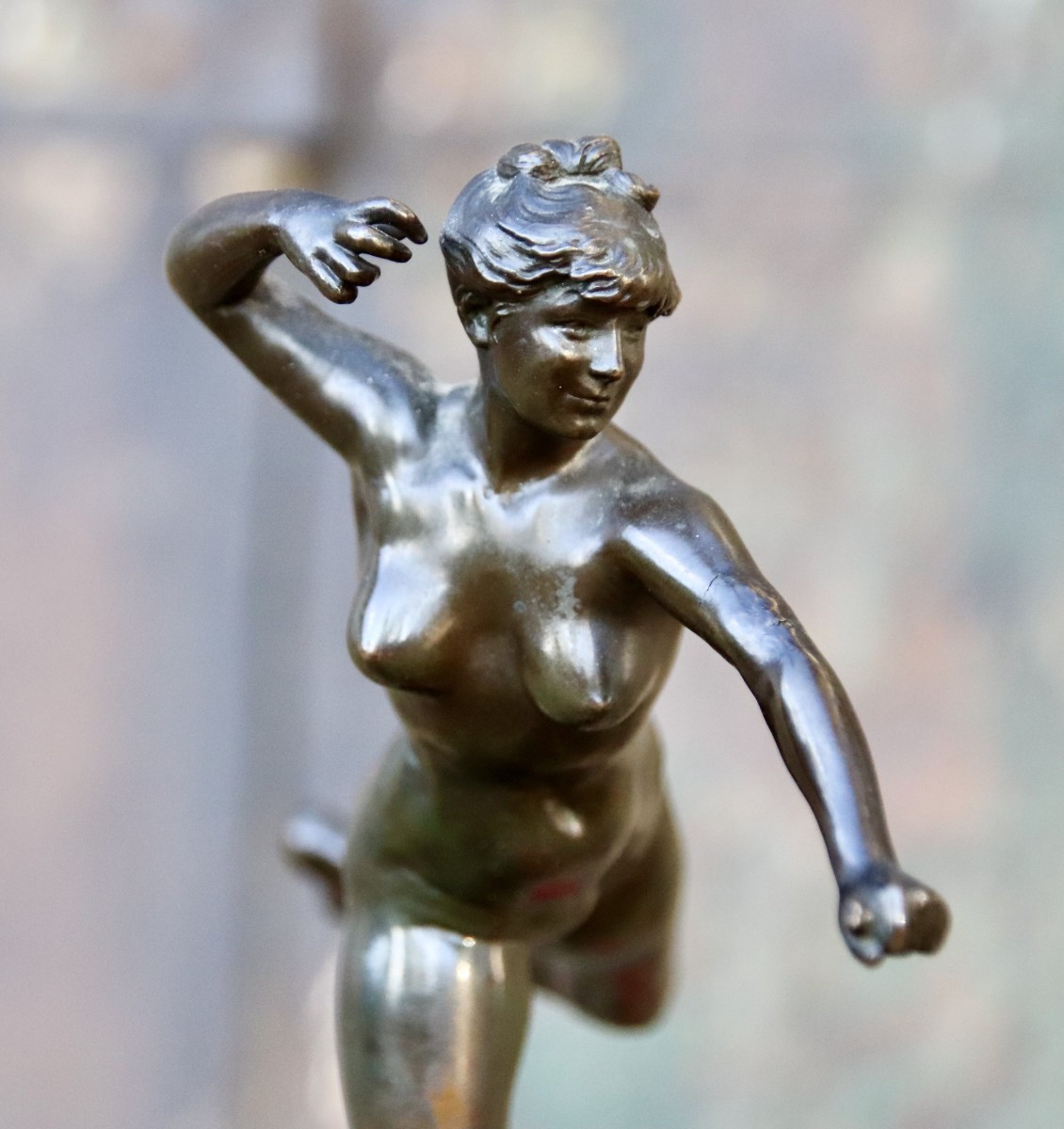 19th Century Bronze Diana The Huntress By Alexandre Falguière-photo-5