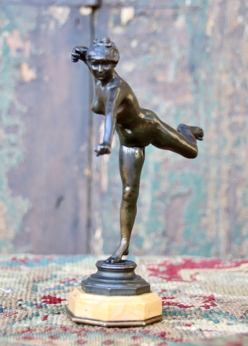 Bronze XIXème Diane Chasseresse Par Alexandre Falguière