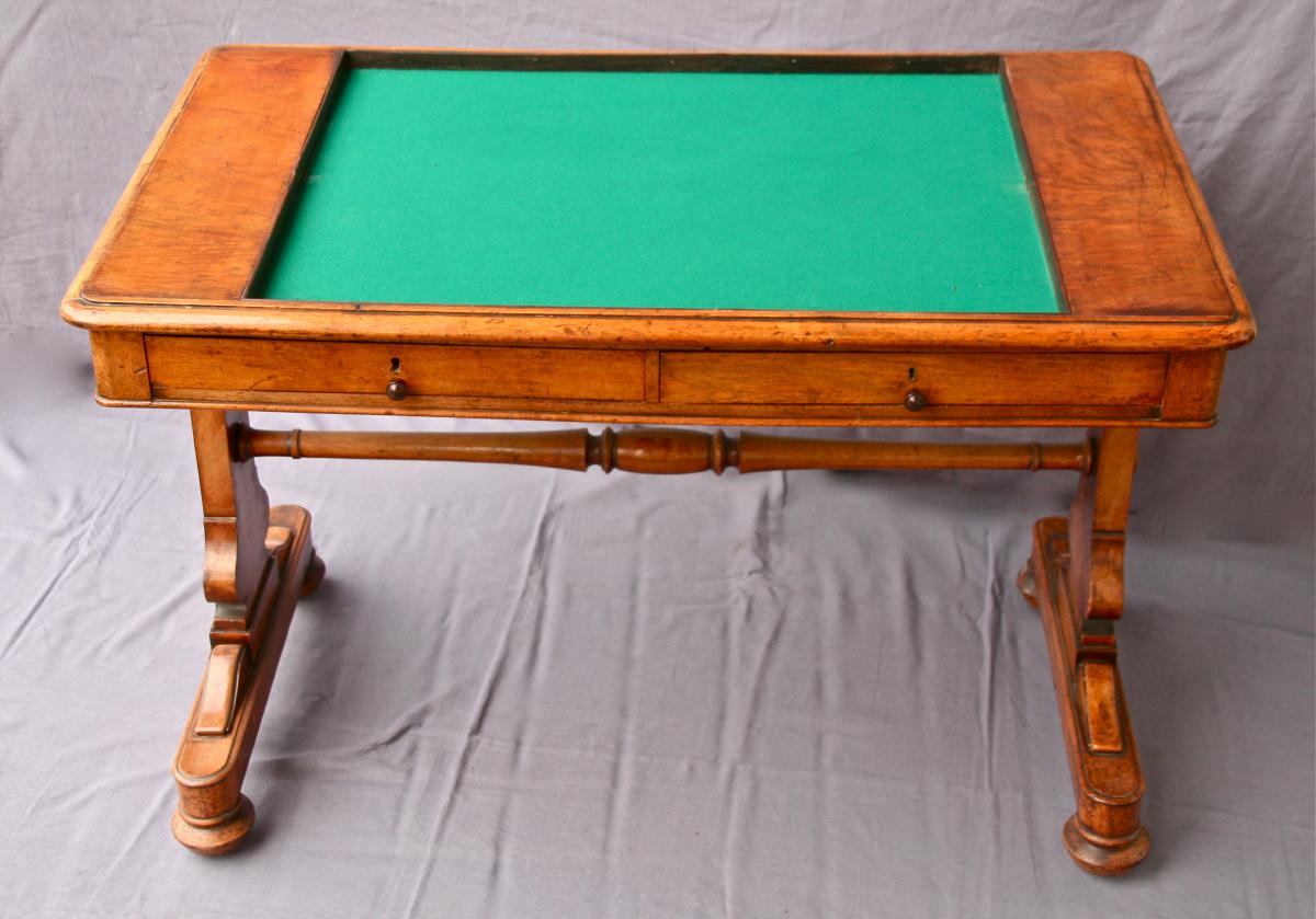 Table XIX English Game Walnut.-photo-6