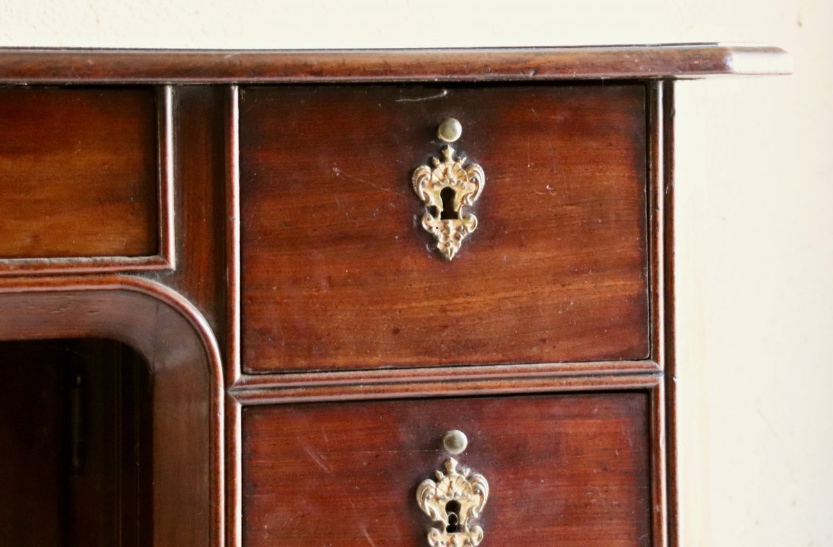 18th Century Mahogany Coffered Port Office-photo-2