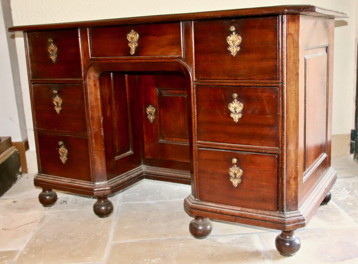 18th Century Mahogany Coffered Port Office-photo-3