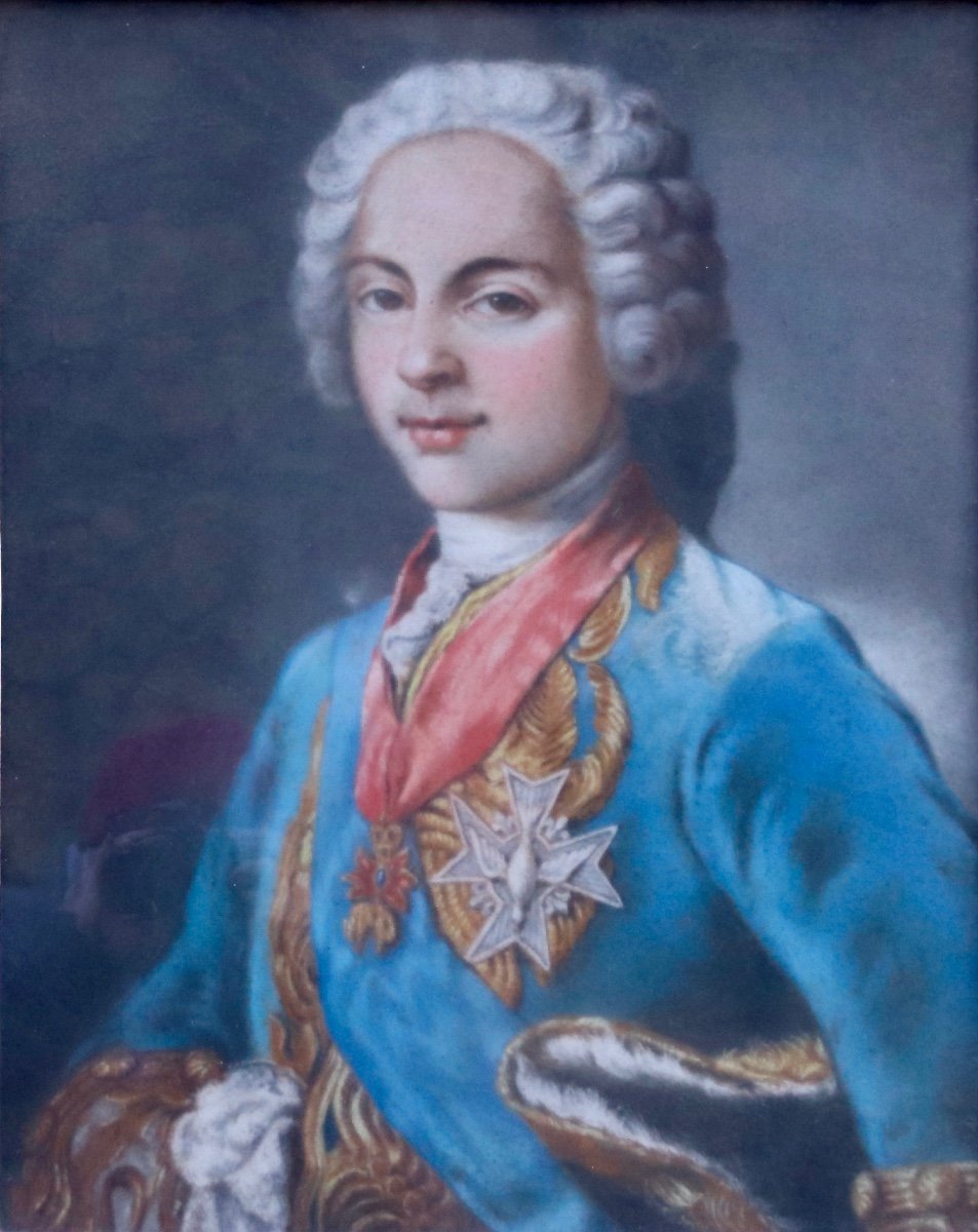 Pastel XVIIIème Portrait De Louis De France -photo-2