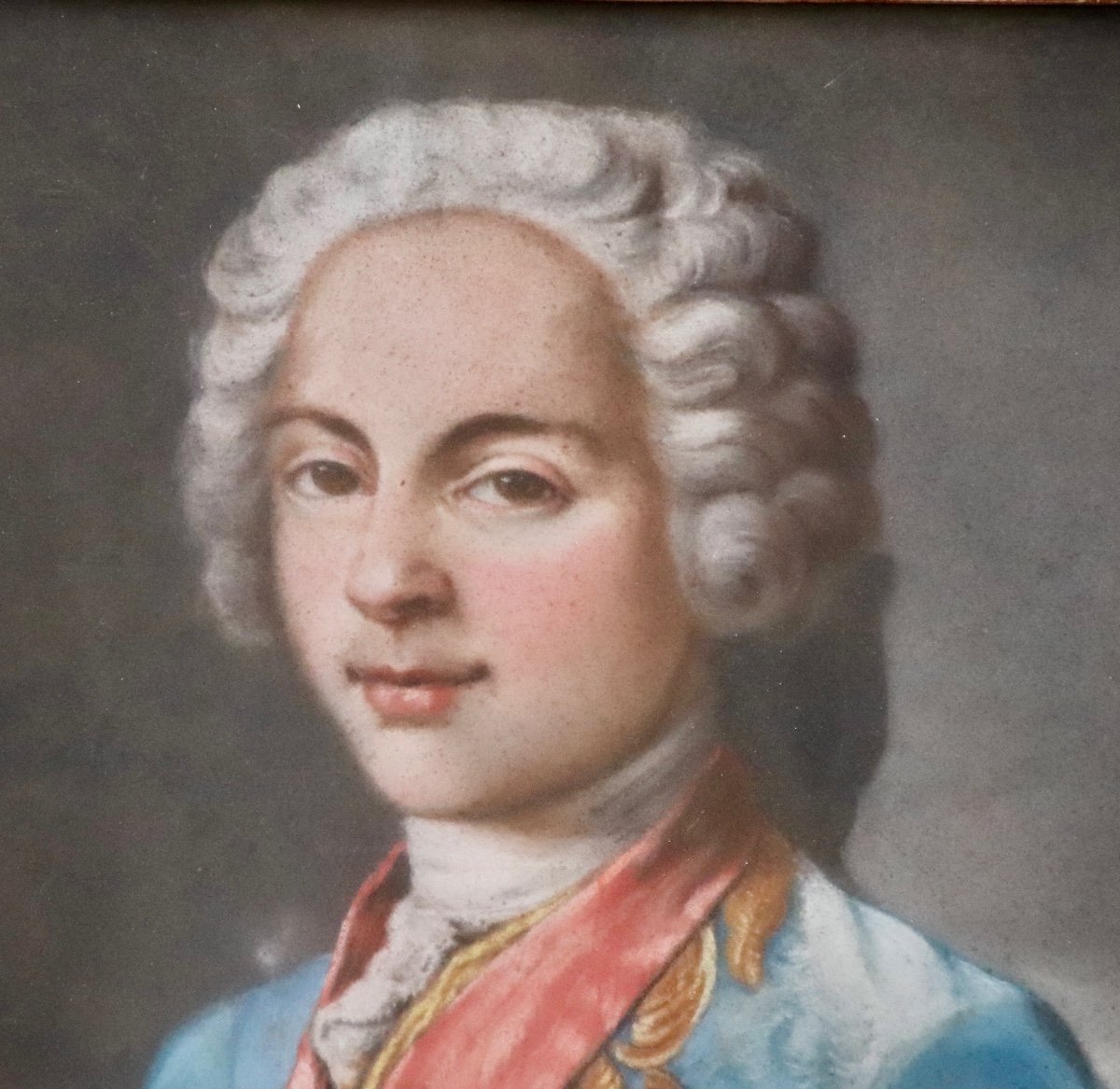 Pastel XVIIIth Portrait Of Louis De France-photo-4