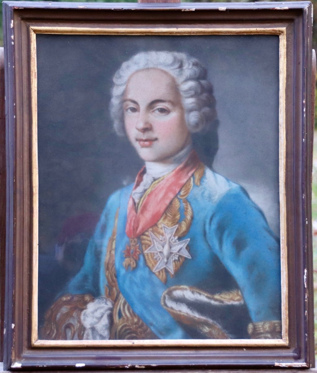 Pastel XVIIIème Portrait De Louis De France -photo-6