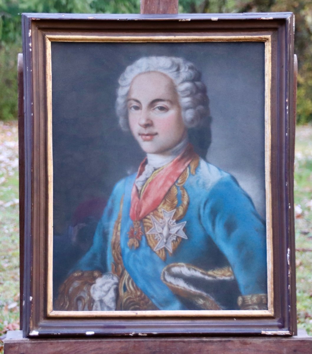 Pastel XVIIIème Portrait De Louis De France 