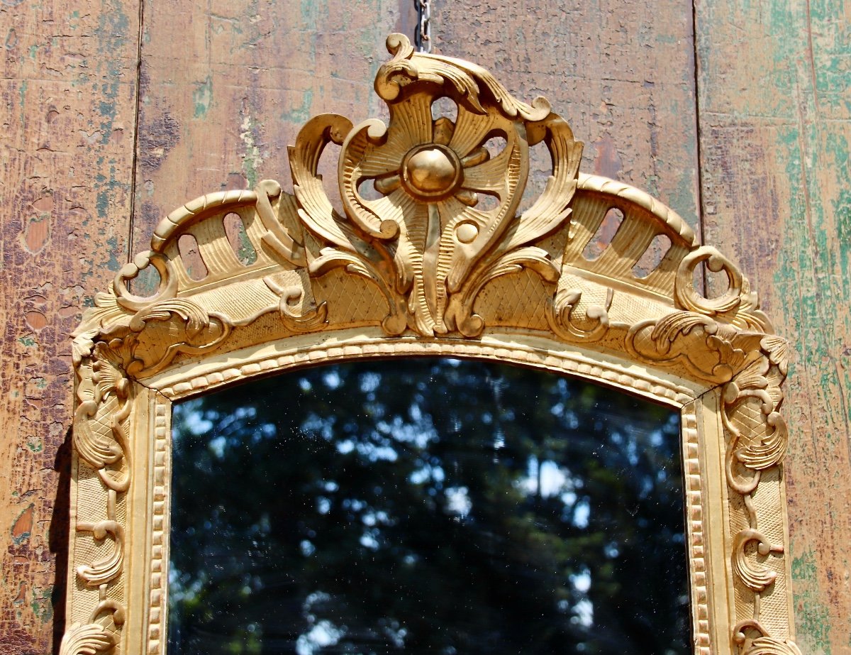 Regency Period Golden Wood Mirror-photo-2