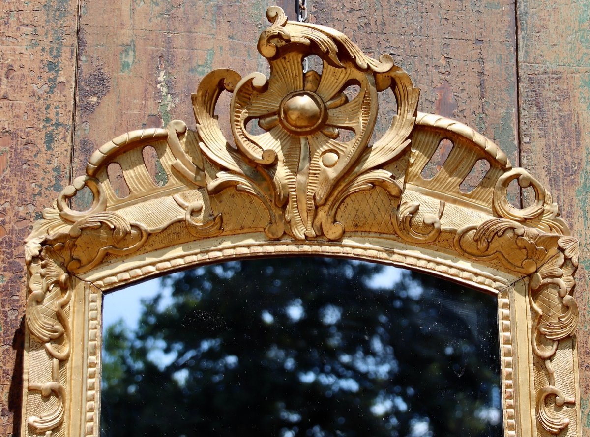 Regency Period Golden Wood Mirror-photo-7