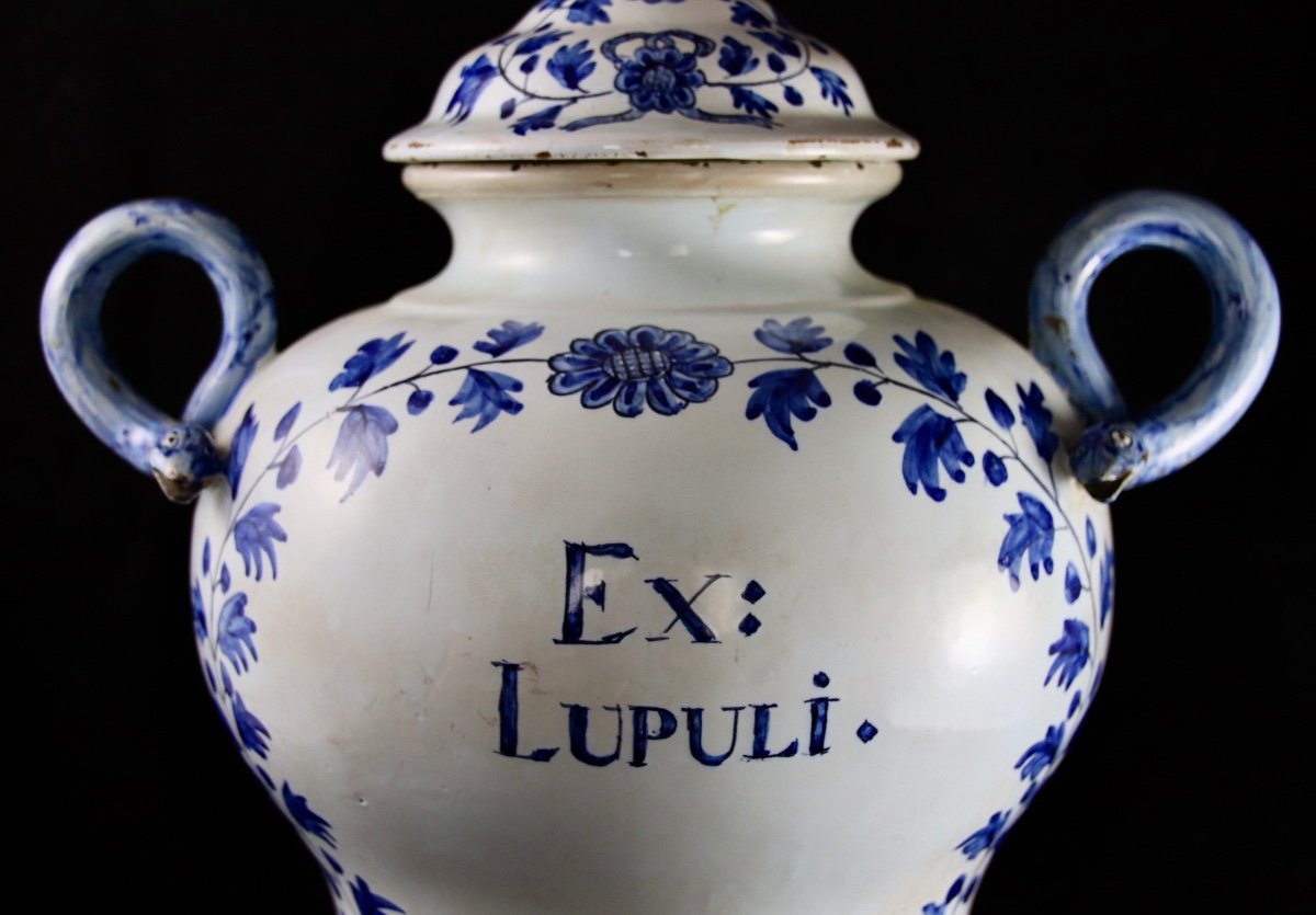 19th Century Delft Earthenware Pharmacy Pot-photo-4