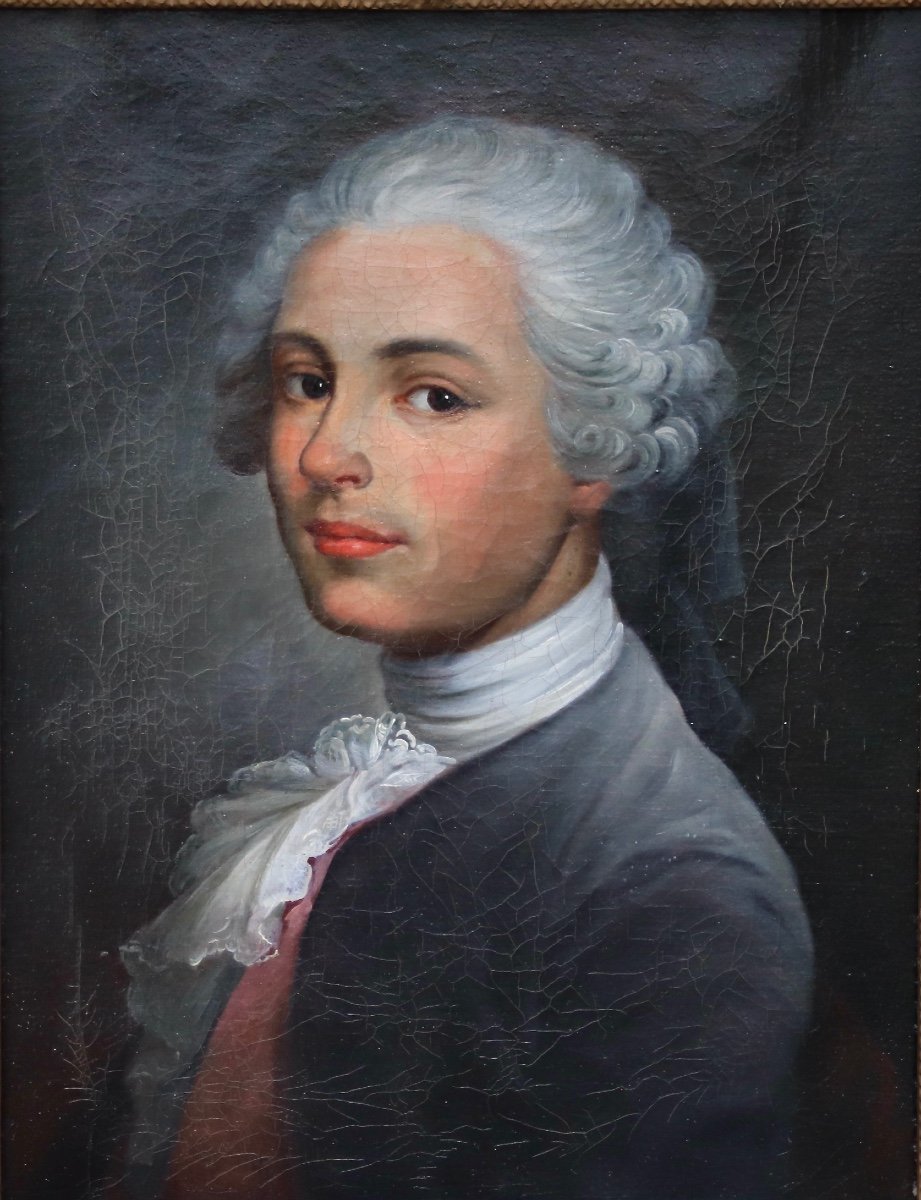 Painting Portrait Of Young Man In Clothes Early Nineteenth-photo-2