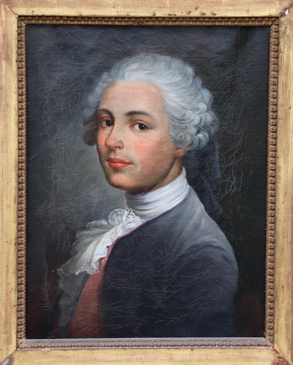 Painting Portrait Of Young Man In Clothes Early Nineteenth-photo-6