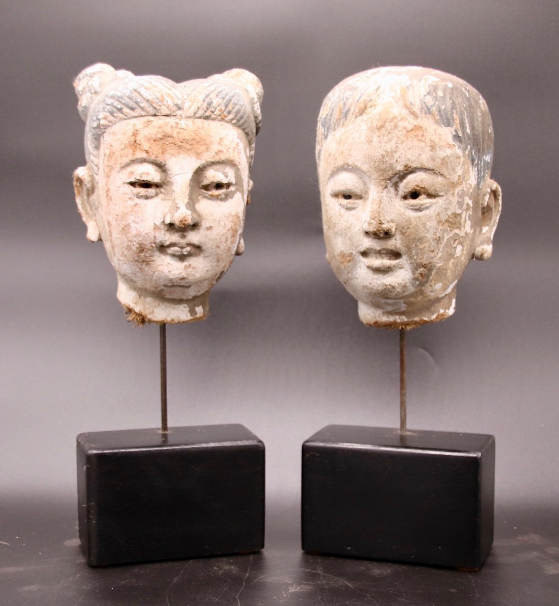 Pair Of Chinese Head In Nineteenth Earth-photo-4