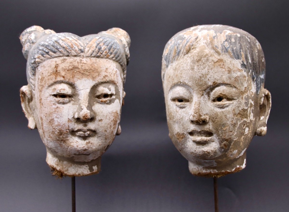 Pair Of Chinese Head In Nineteenth Earth-photo-8