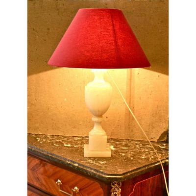XIX Alabaster Lamp
