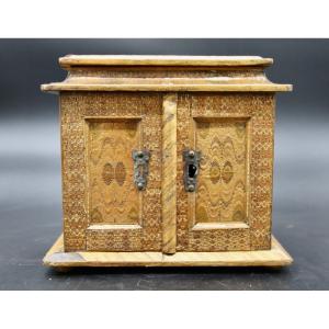 17th Century Straw Marquetry Cabinet