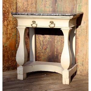 Early 19th Century Console In Painted Wood