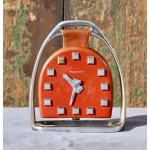 Pendulette étrier Jeager-lecoultre Pour Hermès 