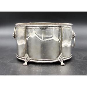 19th Century Cooler In Silver Metal
