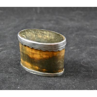 Snuffbox XVIII In Silver And Horn
