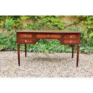 Louis XVI Style Double-sided Mahogany Desk 