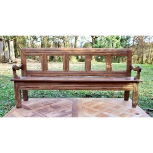 18th Century Breton Walnut Bench