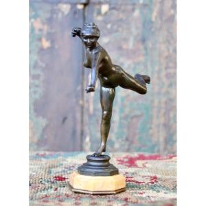 19th Century Bronze Diana The Huntress By Alexandre Falguière