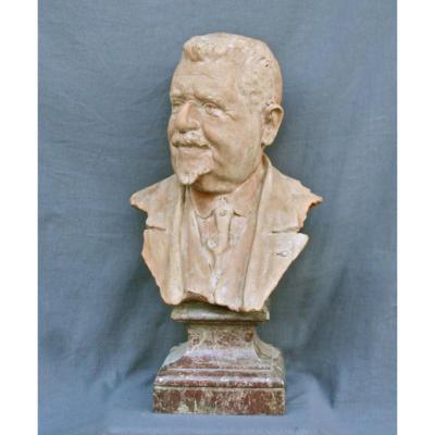Sculpture A Bust Terracotta From Henri-louis Richon